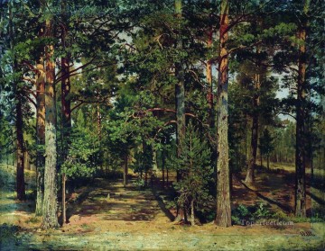 松林 1 古典的な風景 Ivan Ivanovich の木 Oil Paintings